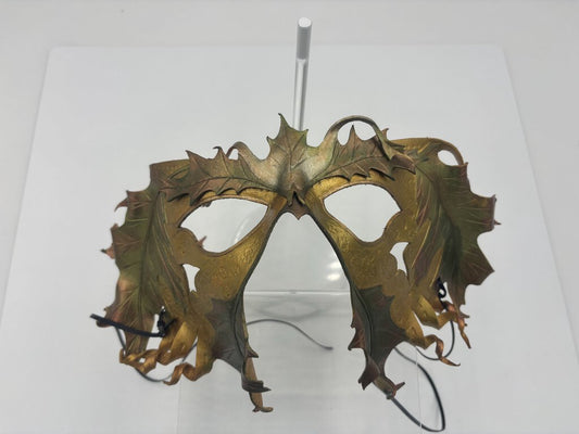 GOLDEN OAK FAIRY - leather mask