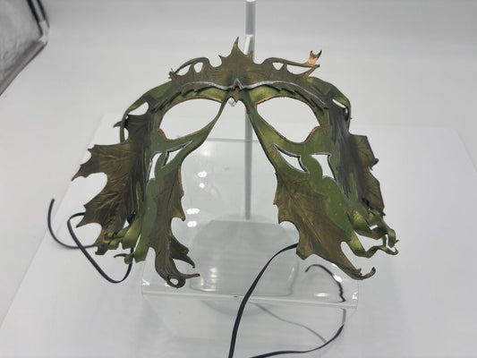 GREEN OAK FAIRY - leather mask