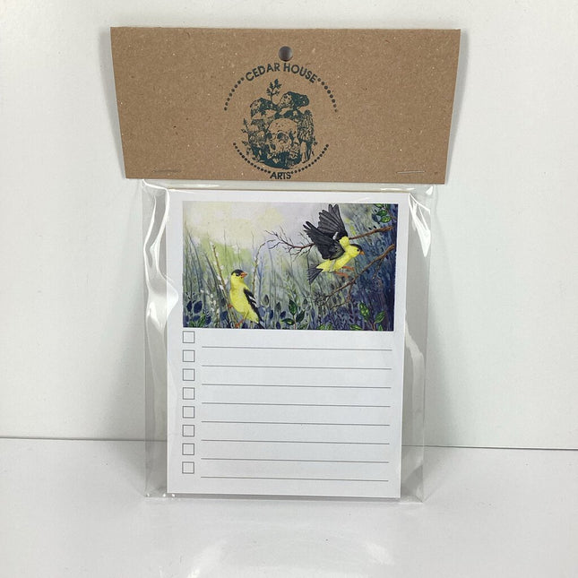 Pair of Finches Paper Pad