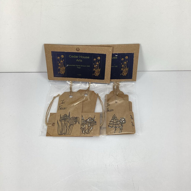 Hand Drawn Gift Tags 4 Pack