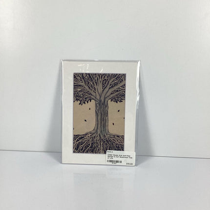 4x6 Print Matted to 5x7 Mushroom Tree of Life