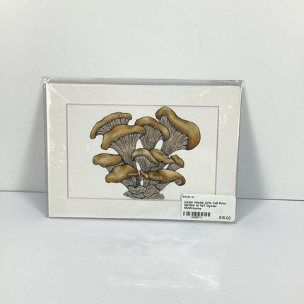 4x6 Print Matted to 5x7 Mushroom Tree of Life