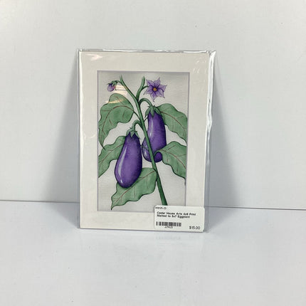 4x6 Print Matted to 5x7 Eggplant