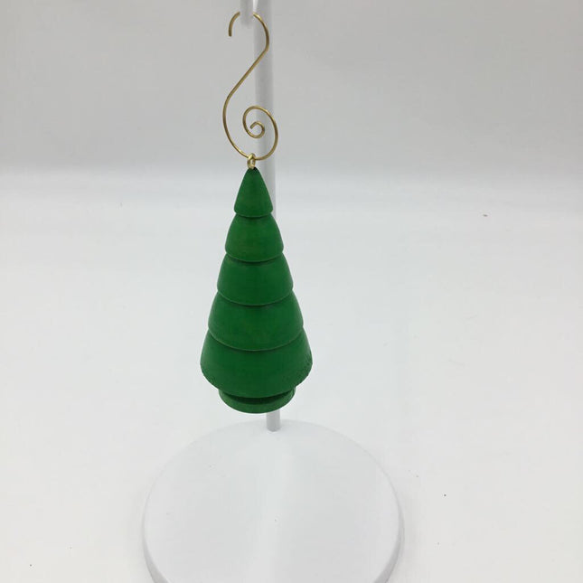 Wooden Tree Ornament - Green