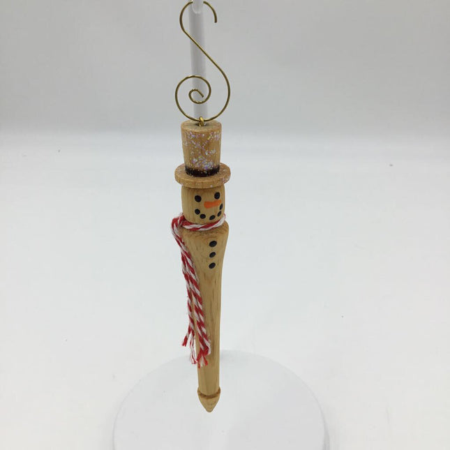 Snowman Icicle Wooden Ornament