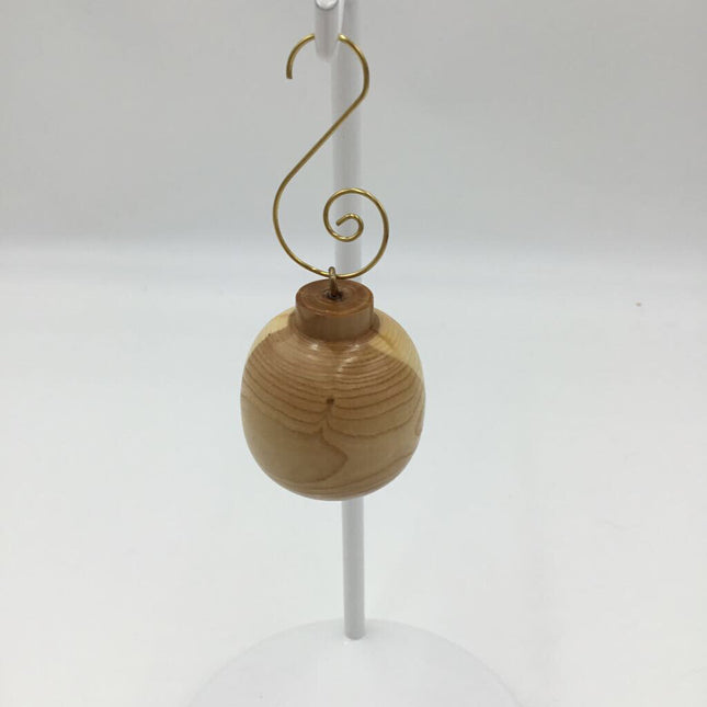 Exotic Wood Christmas Ball Ornament