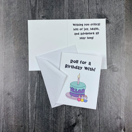 Roll For Birthday Wish Greeting Card
