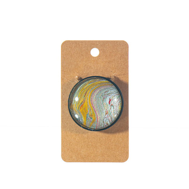 Fluid Art Pop Socket - Gold, silver, black - Unique Phone Grip & Stand