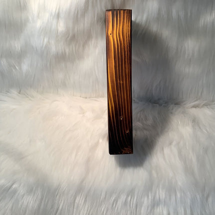 Wood Block Yellow - Make a Wish with Dandelion white metallic paint