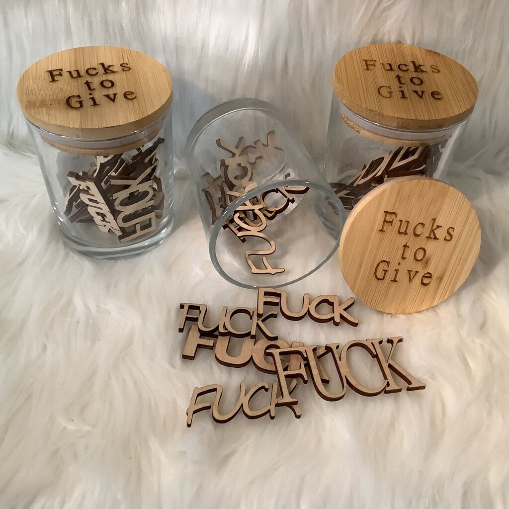 Jar with 20 Fucks to Give
