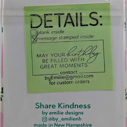 Stitched o Birthday Greeting Card