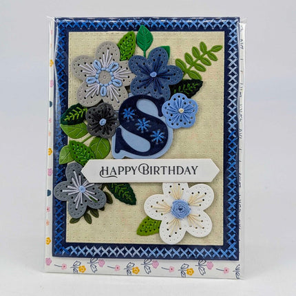 Stitched s Birthday Greeting Card
