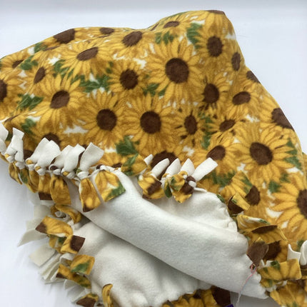 Fleece Blanket Sunflower w/ beige