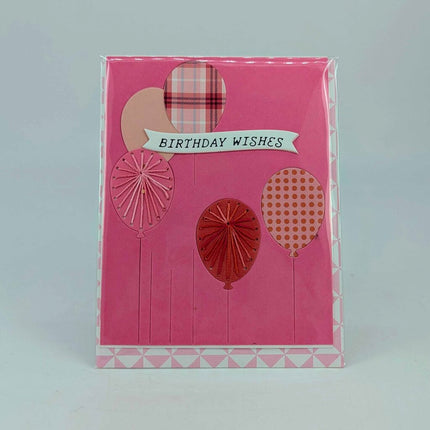 Stitched Balloon Birthday Greeting Card