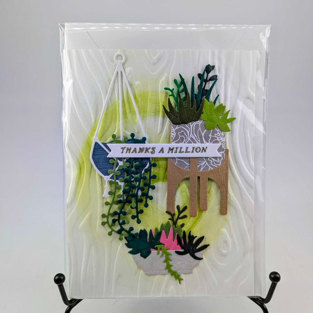 Succulents Thanks Greeting Card