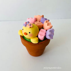 SPRING CHICK W/ TULIPS DESK BUDDY - view 3