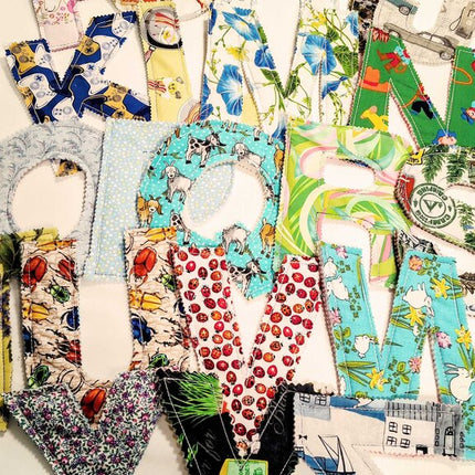 Fabric Letters Assorted Fabrics