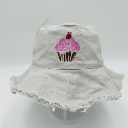 Canvas Bucket Hat Raspberry Delight