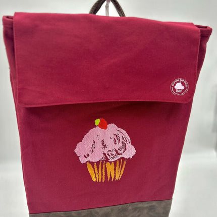 Canvas Backpack Strawberry Cloud Cupcake