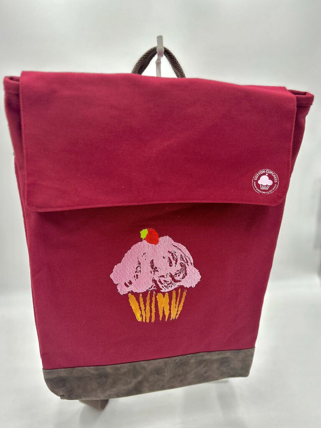 Canvas Backpack Strawberry Cloud Cupcake