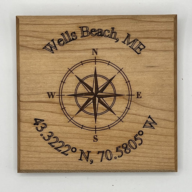 Coaster - Wells Beach Compass