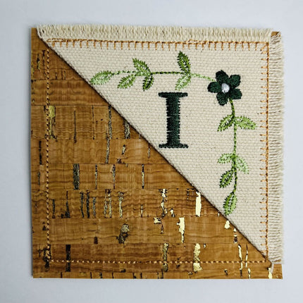 Embroidered Alphabet Initial Corner Bookmarks
