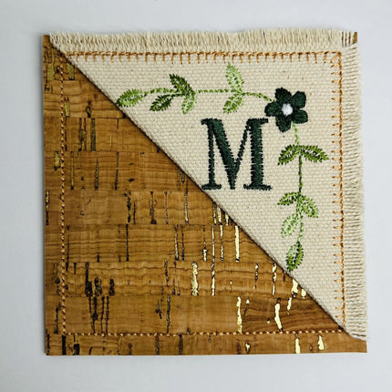 Embroidered Alphabet Initial Corner Bookmarks