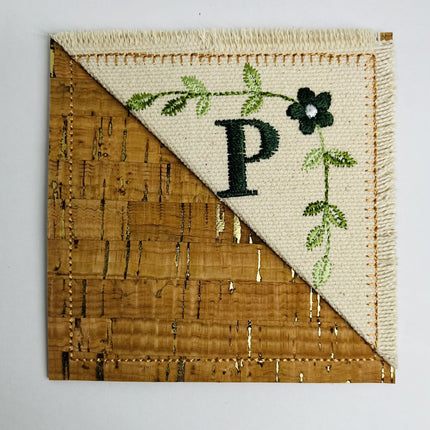 Embroidered Alphabet Initial Corner Bookmarks