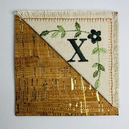 Embroidered Alphabet Initial Corner Bookmarks