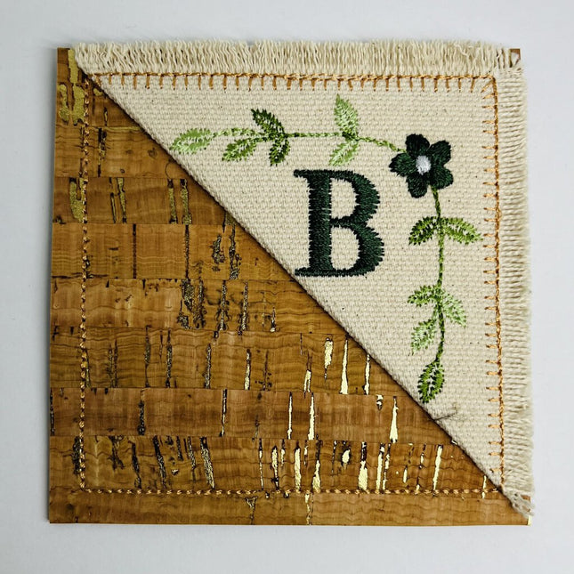 Embroidered Alphabet Initial Corner Bookmarks