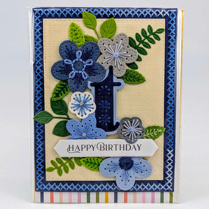 Stitched t Birthday Greeting Card