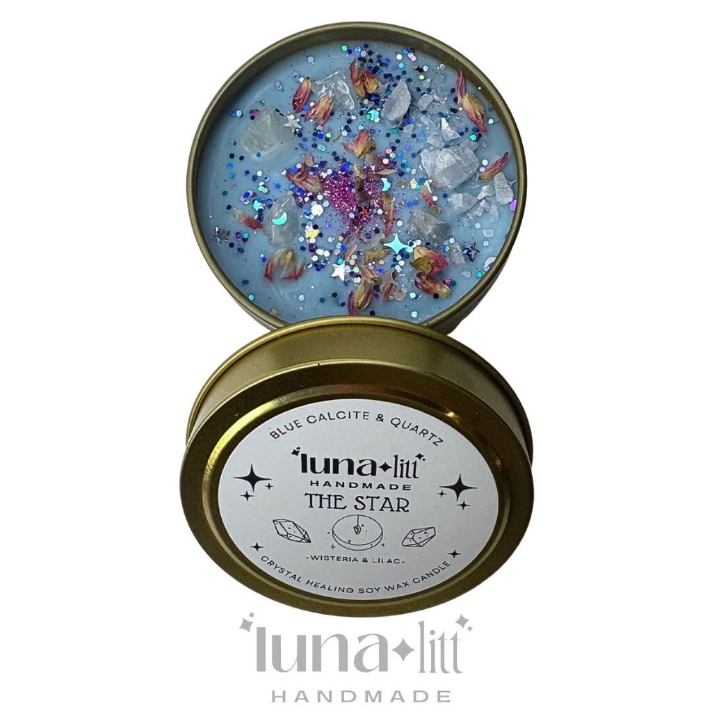 The Star Tarot Candle Tin