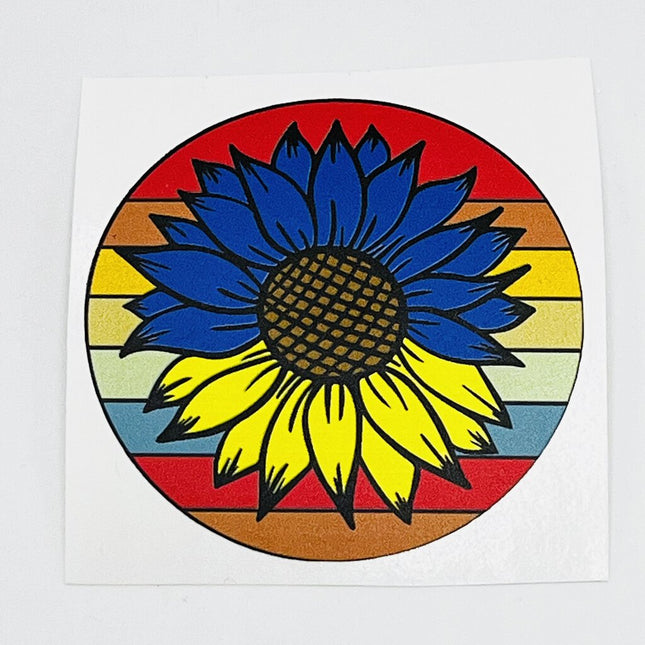 Sticker - Retro Sunflower Ukraine