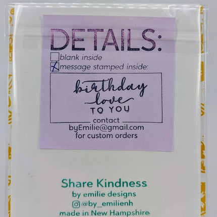 Stitched g Birthday Greeting Card