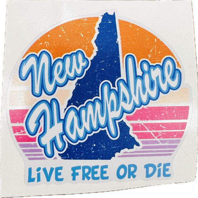 Sticker - NH Sun Live Free or Die