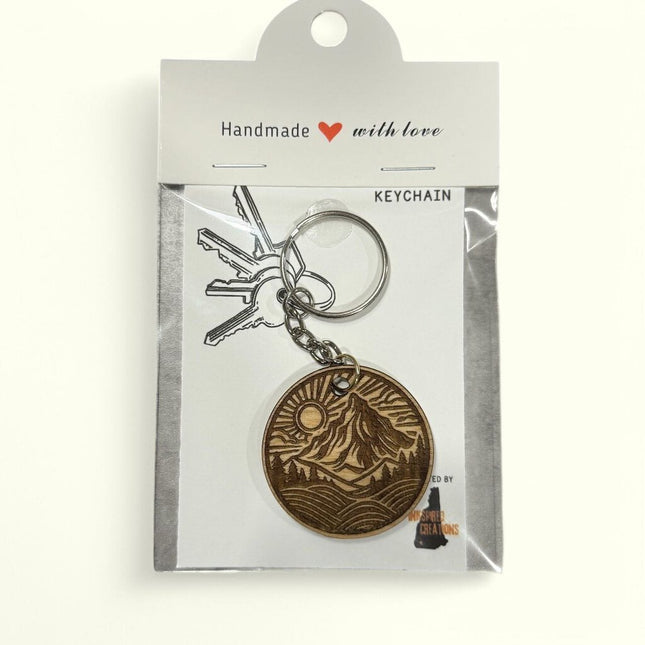 Mountain Scene Keychain