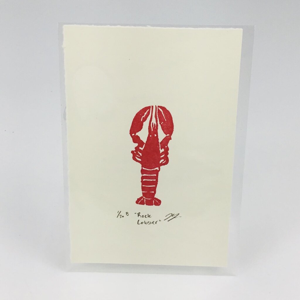Rock Lobster - Seafood Eraser Art Print
