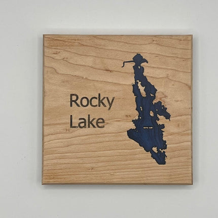 Coasters Epoxy - Rocky Lake