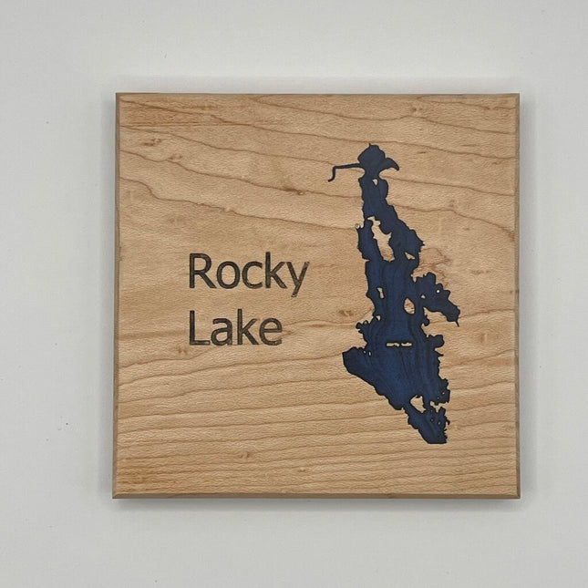 Coasters Epoxy - Rocky Lake