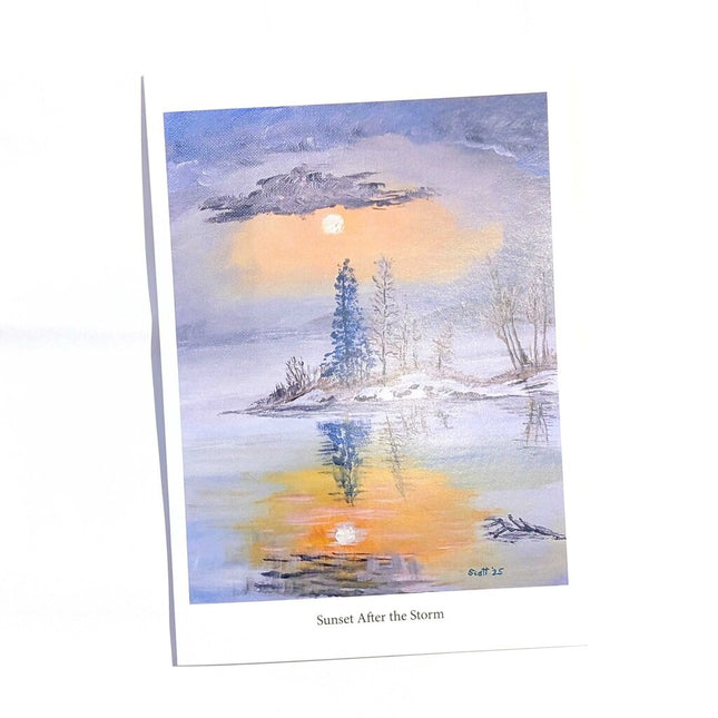 Sunset After the Storm Card