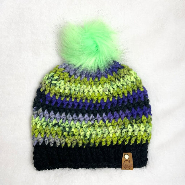 Pom Pom Hat (Adult) - Dragonfly
