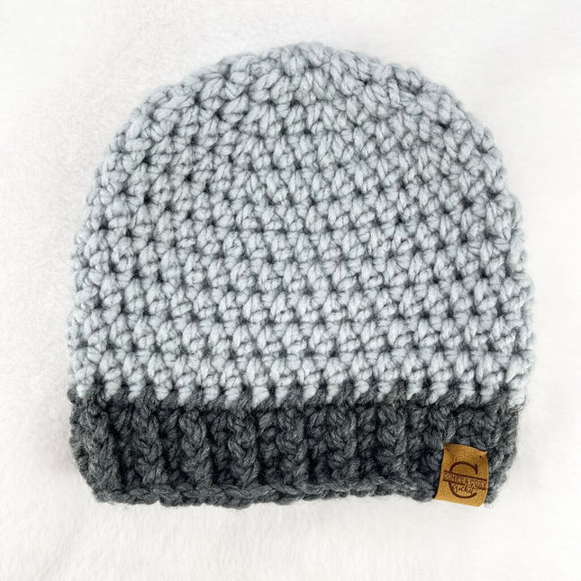 Beanie Hat (Child) - Steel with Charcoal Brim