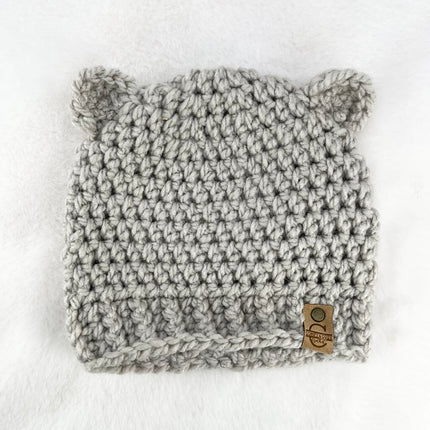 Bear Hat (Child) - Bone