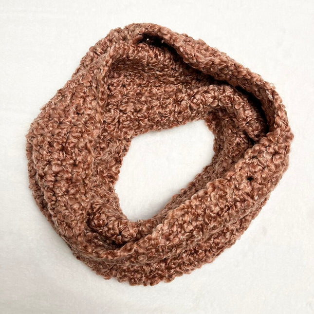Chunky Infinity Scarf - Coral