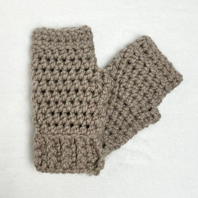 Fingerless Gloves - Taupe