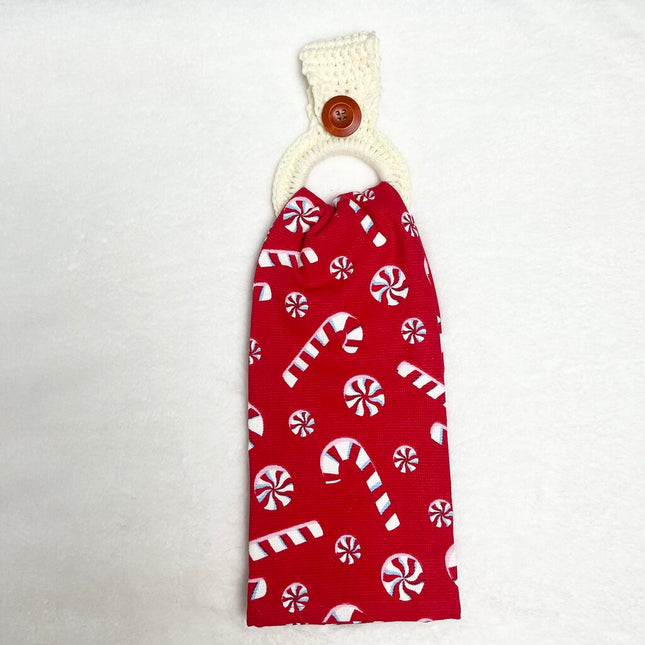 Hanging Towel Set - Candy Canes & Peppermints