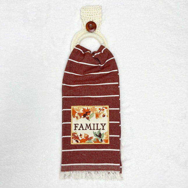 Hanging Towel Set - Family with Fall Leaves