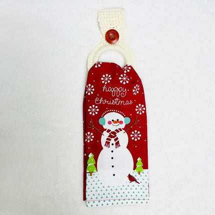 Hanging Towel Set - Merry Christmas Snowman
