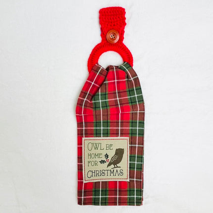 Hanging Towel Set - Owl Be Home For Christmas