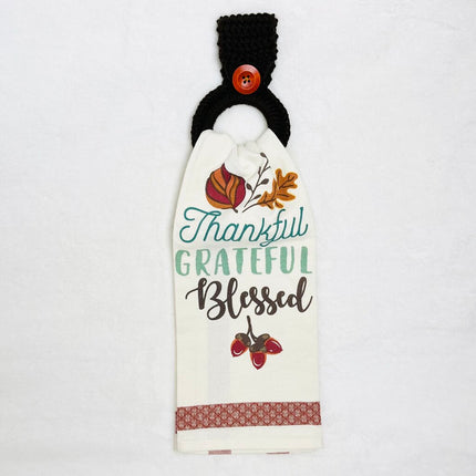 Hanging Towel Set - Thankful, Grateful, Blessed